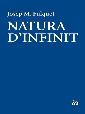 cover image of Natura d'infinit